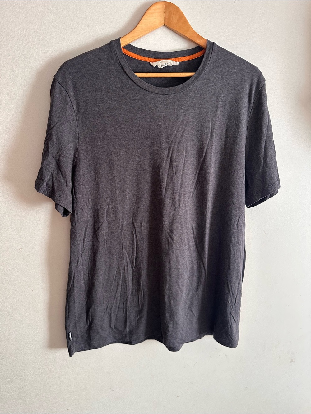 Icebreaker Tech Lite Merino Wool T-Shirt Men’s XL Gray Crew Neck